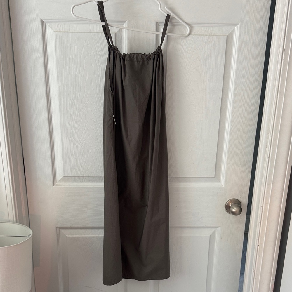 Brown Sleeveless Maxi Dress stina sayre